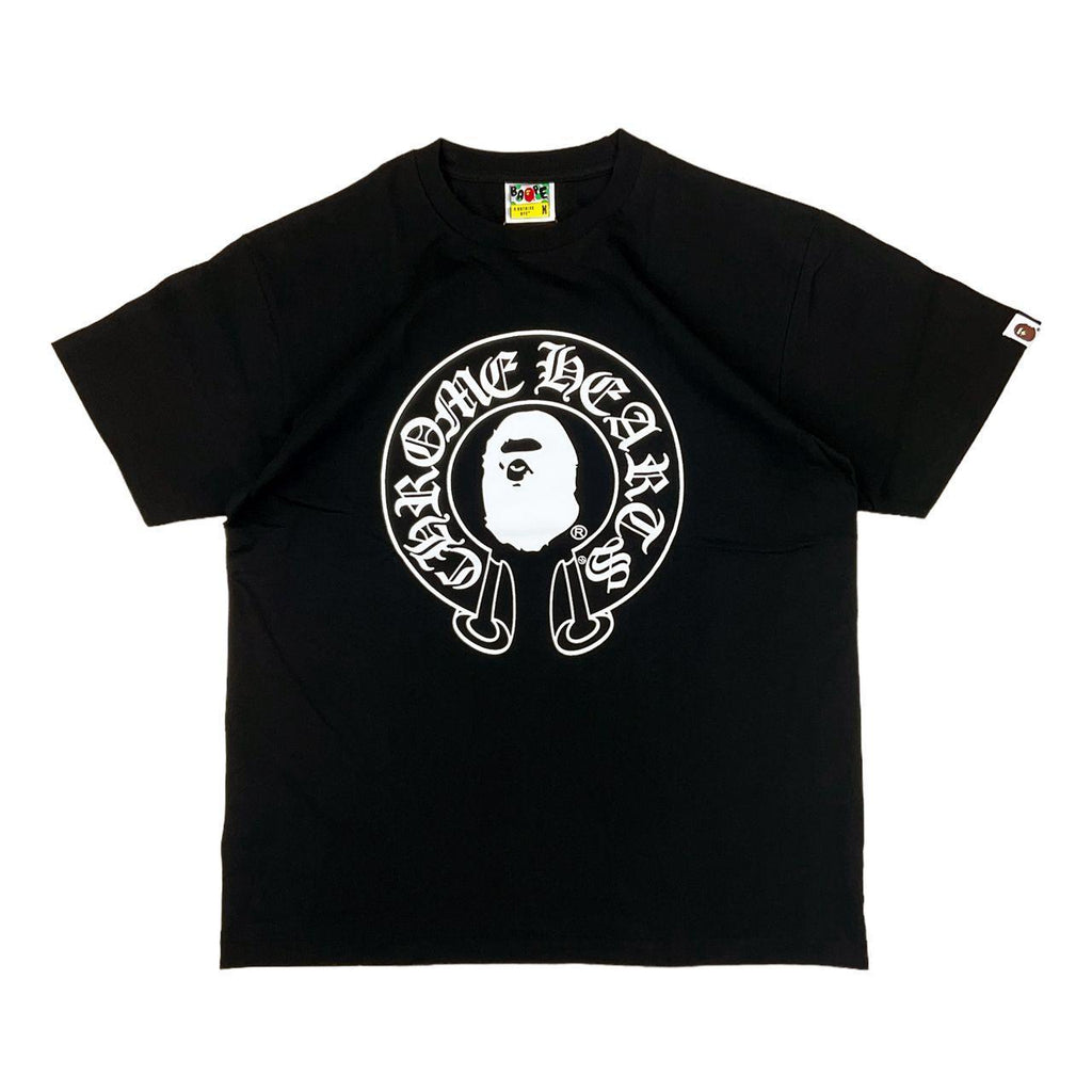 chrome heart x bape shirt