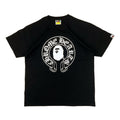chrome heart x bape shirt