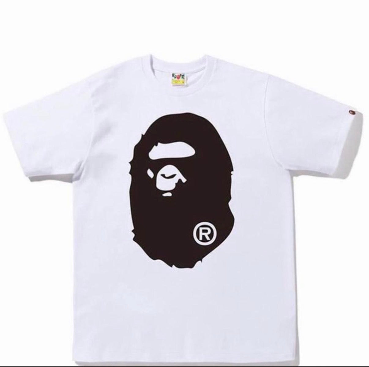 white bape shirt
