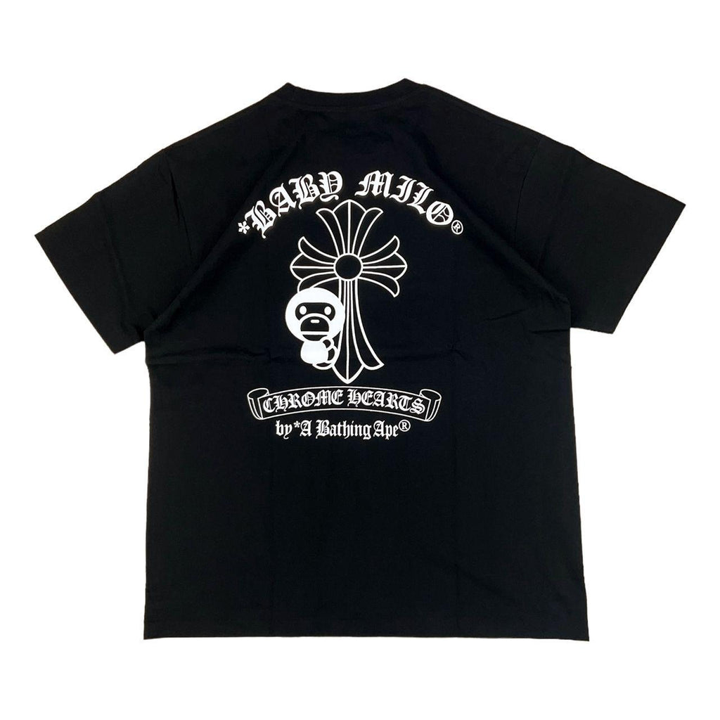 chrome heart x bape shirt